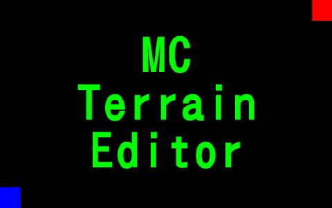 [MCTE]MC Terrain Editor