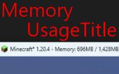Memory Usage Title