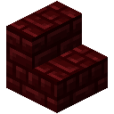 红色下界砖楼梯 (Red Nether Brick Stairs)