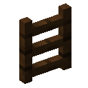 深色橡木简约多层床梯 (Dark Oak Simple Bunk Ladder)