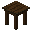 大方形深色橡木桌子