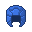 蓝晶石头盔