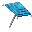 Light Blue Iron Umbrella