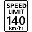 140 km/h Sign